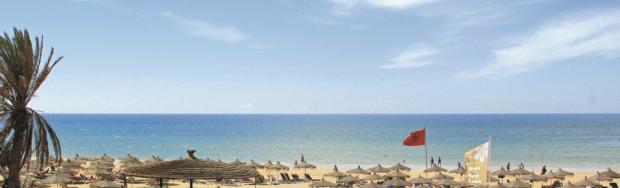 Strand am Agadir Beach Club, Marokko
