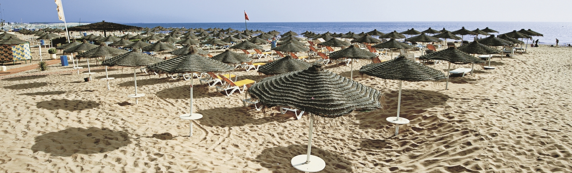 Strand am Agadir Beach Club, Marokko
