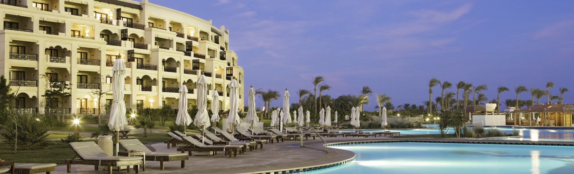 Abendstimmung im Steigenberger Al Dau Beach Hotel in Hurghada, Ägypten
