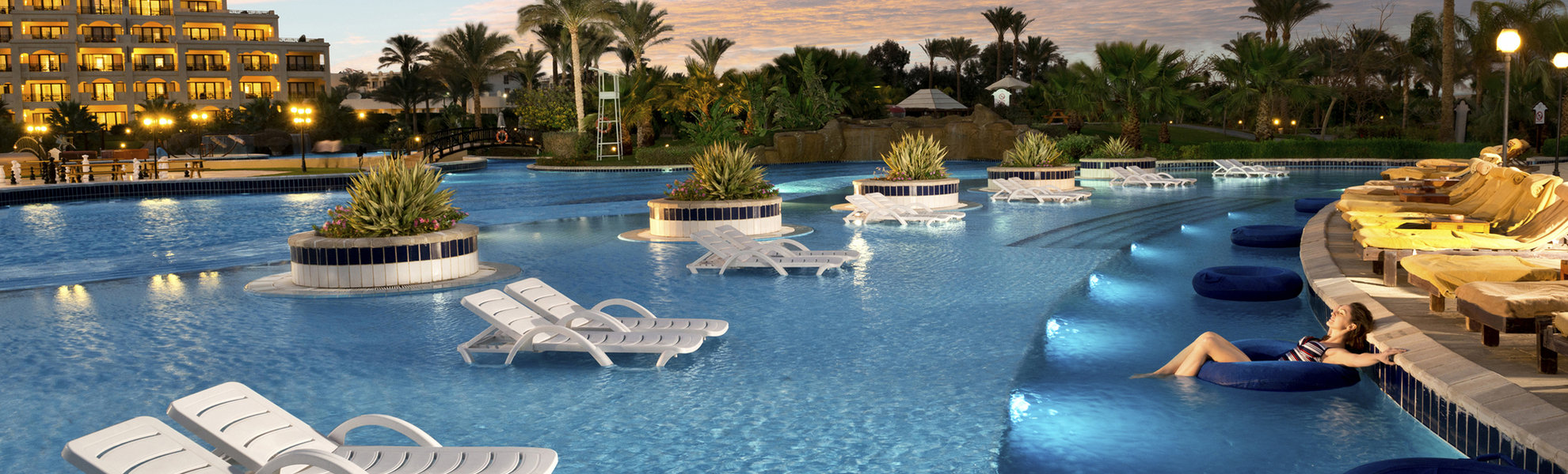 Poolanlage im Steigenberger Al Dau Beach Hotel in Hurghada, Ägypten