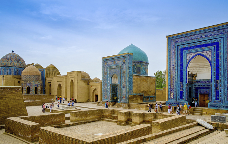 Shohizinda Gedenkstätte in Samarkand, Usbekistan