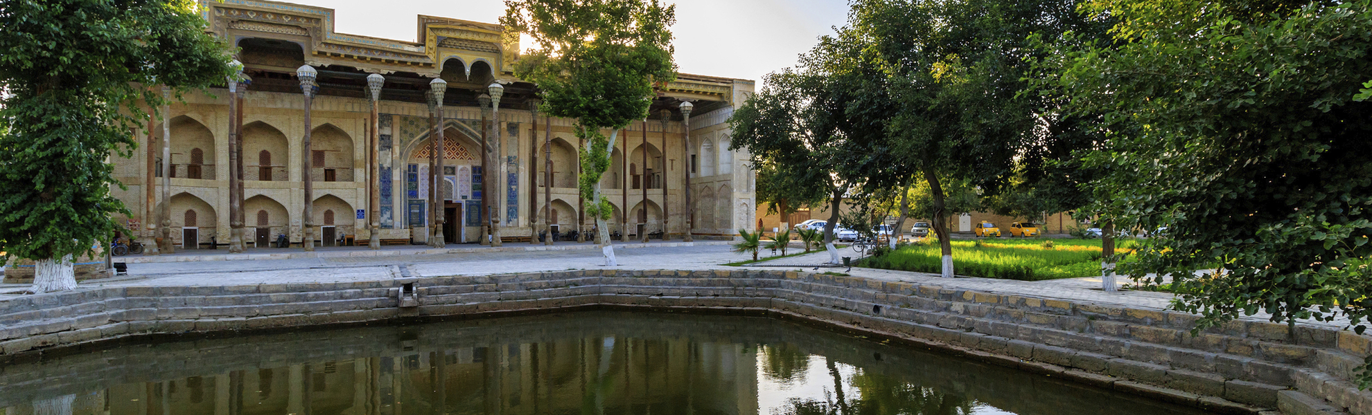 Bolo Hauz-Moschee in Buchara, Usbekistan