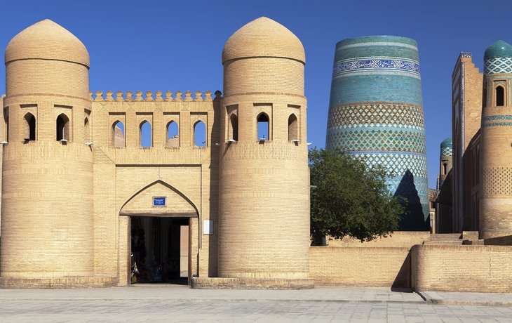 Stadtmauer in Chiwa, Usbekistan