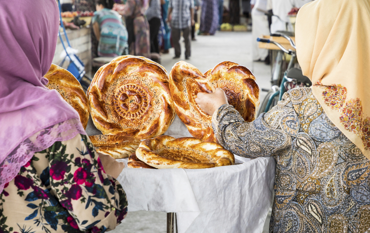 Fladenbrotverkauf, Usbekistan