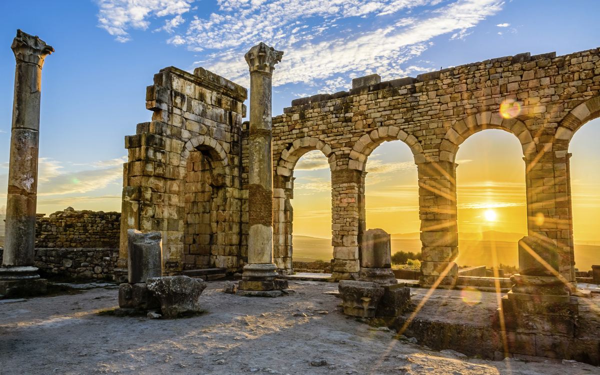 Archäologische Stätte Volubilis, Marokko