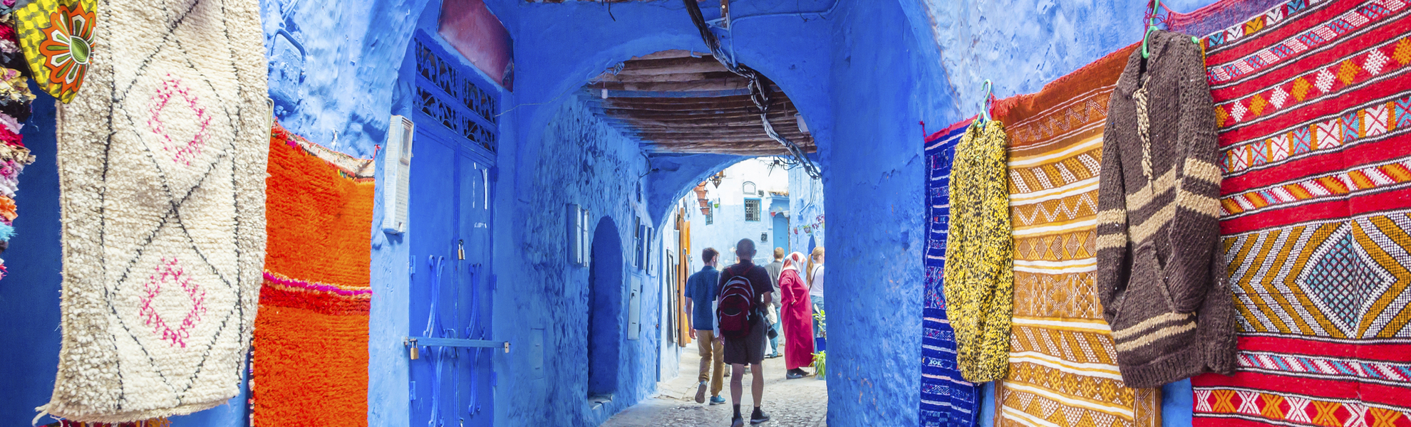 Gasse von Chefchaouen, Marokko