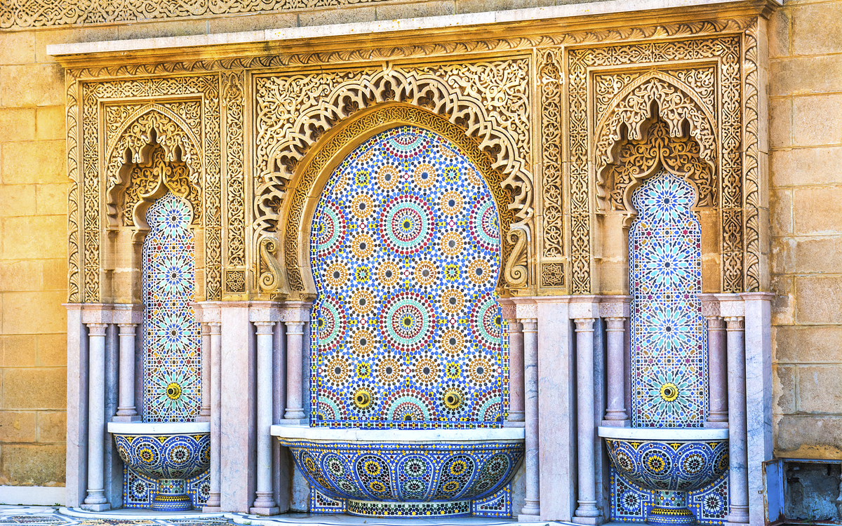 Mohammed V Brunnen, Marokko
