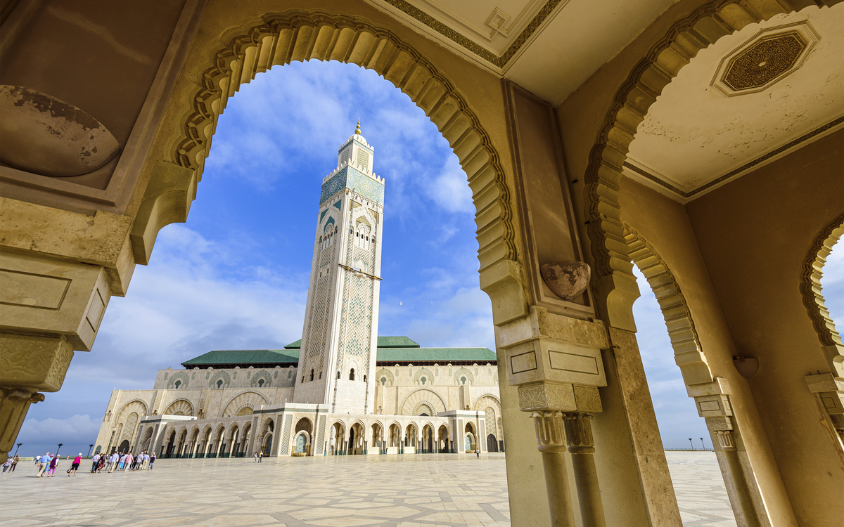 Hassan ll Moschee Minarett, Marokko