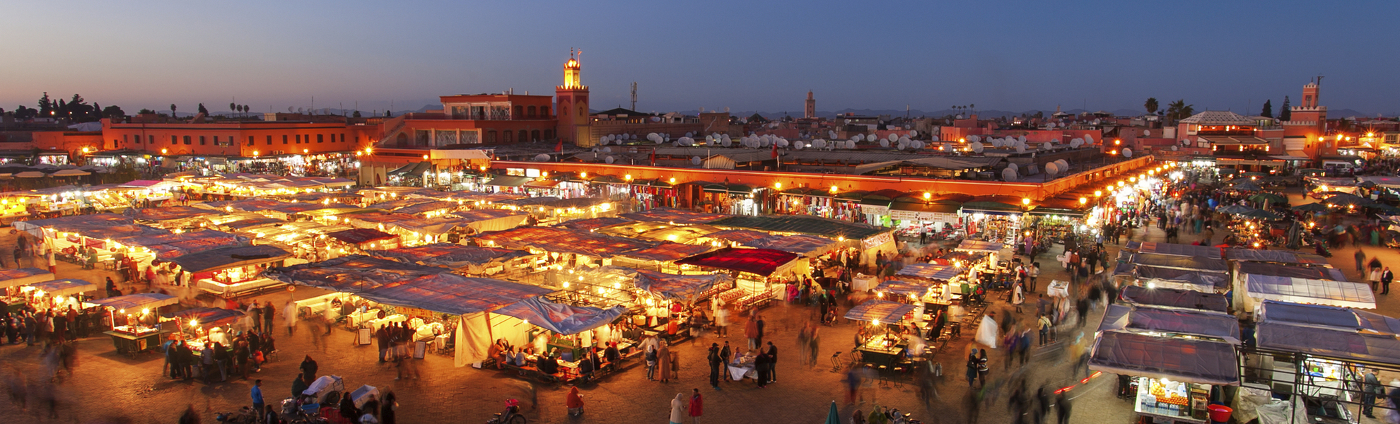Platz Djemaa El Fna in Marrakesch, Marokko