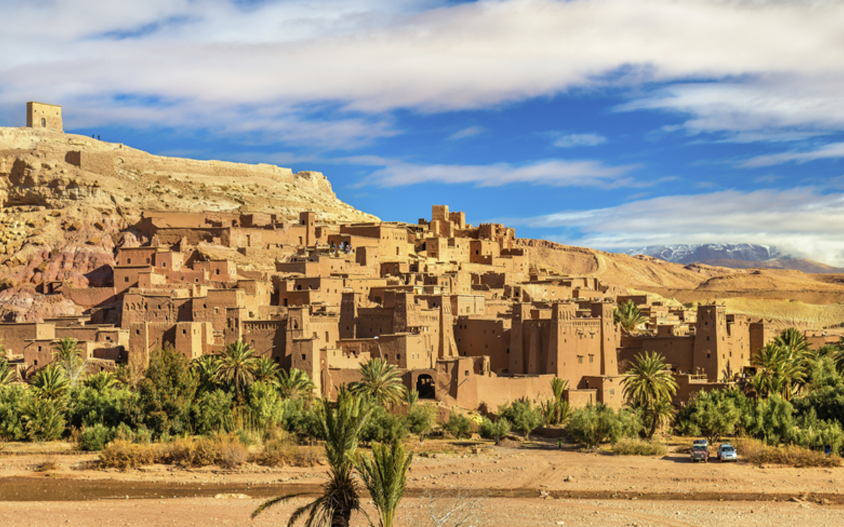 Ausblick auf Ait Benhaddou, Marokko