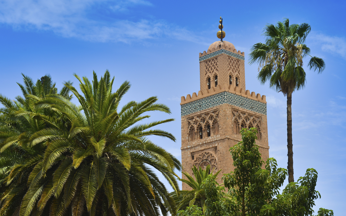 Koutoubia Moschee in Marrakesch, Marokko