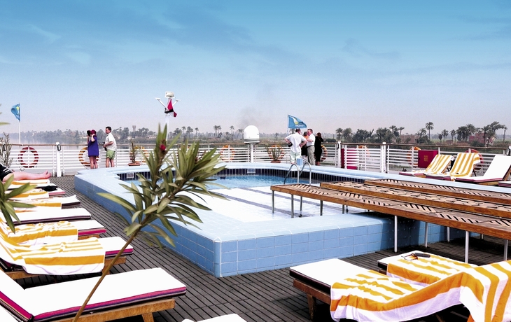 Sonnendeck Nilschiff MS Nile Vision