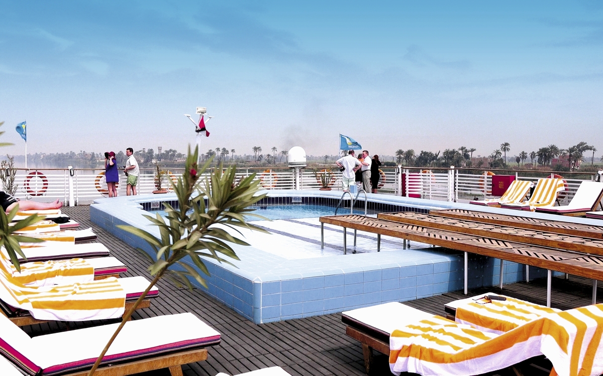 Sonnendeck Nilschiff MS Nile Vision