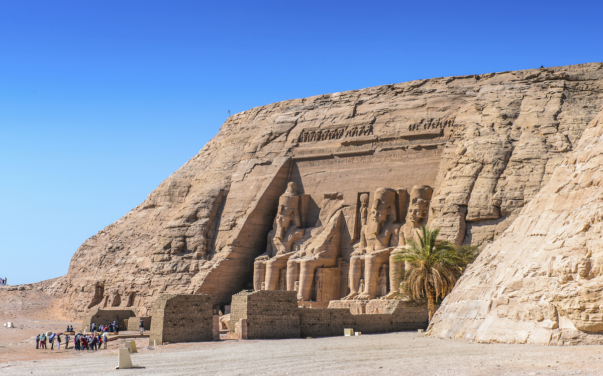 "Großer Tempel" von Abu-Simbel in Ägypten
