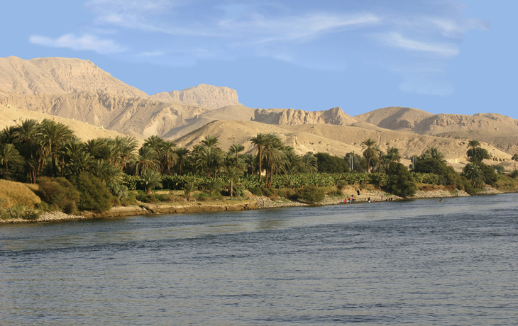 Beeindruckende Nillandschaft in Ägypten