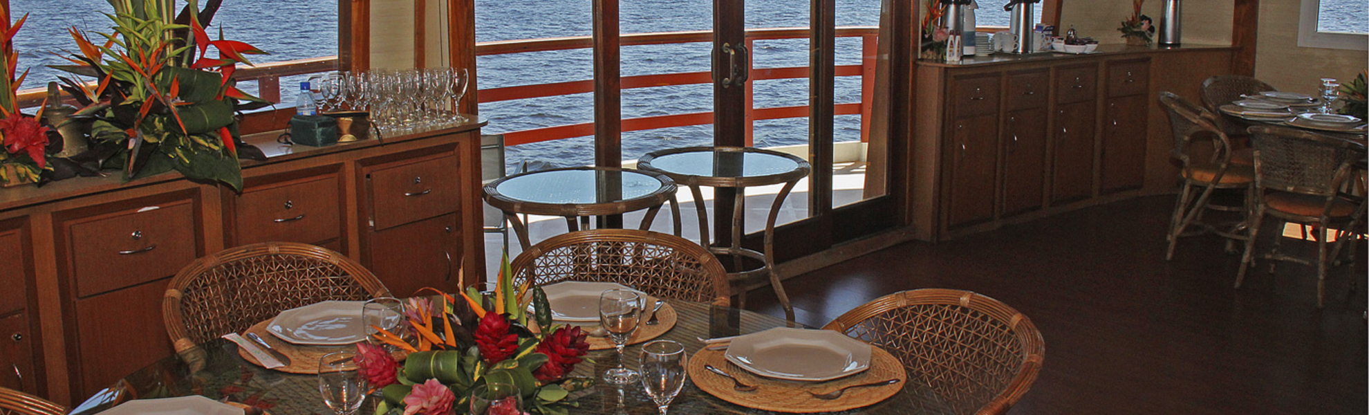 Restaurant auf dem Flussschiff Amazon Clipper Premium