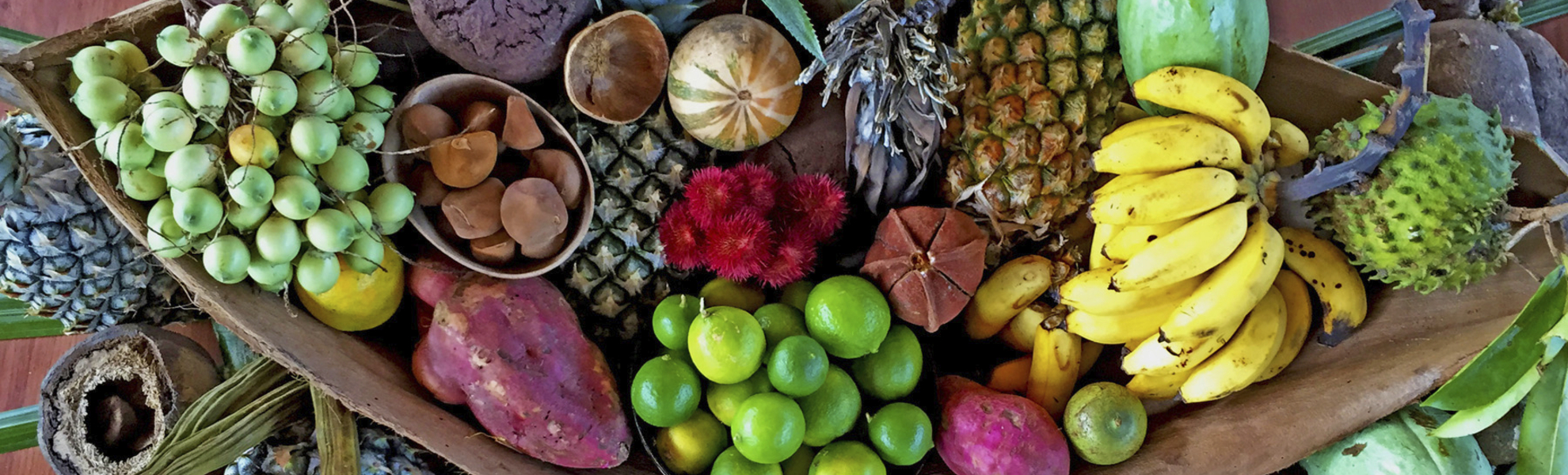 Auswahl an exotischen Früchten