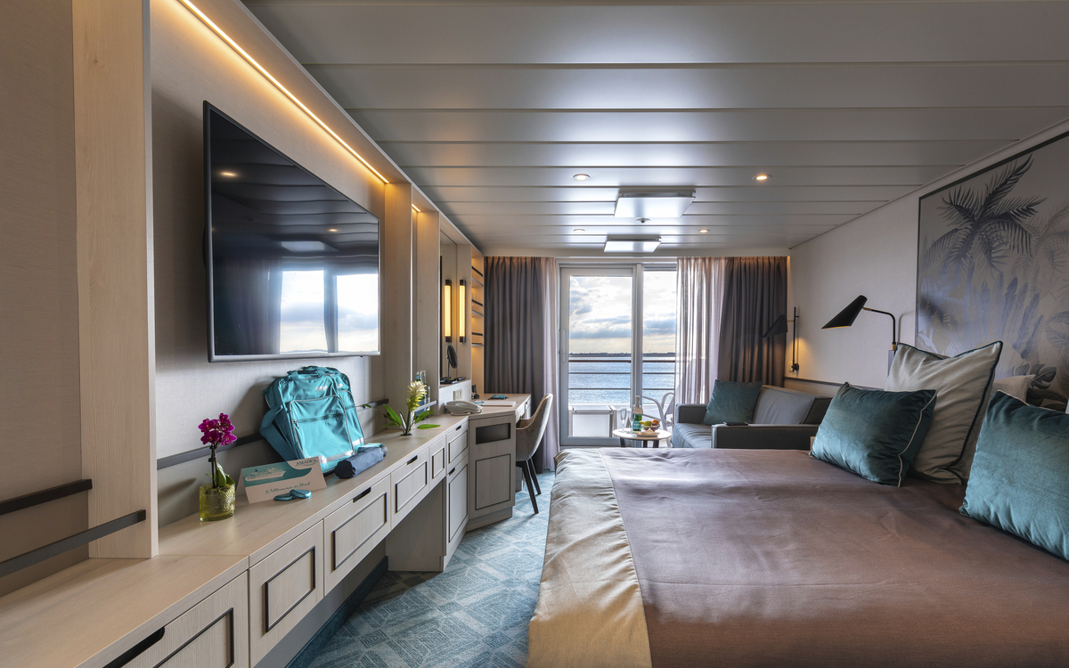 2-Bett-Junior-Suite, Balkon, Panorama-Deck (Kat. T)