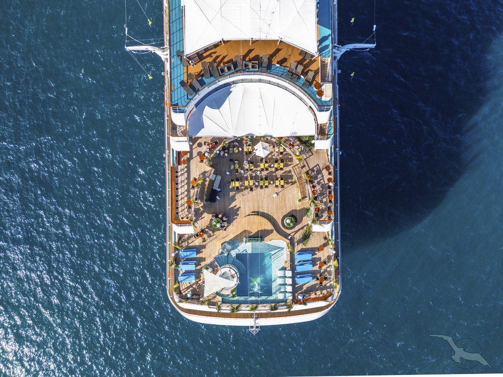 Heckansicht, MS Amadea