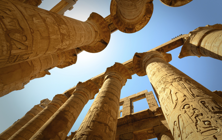 Säulen im Karnak Tempel, Ägypten