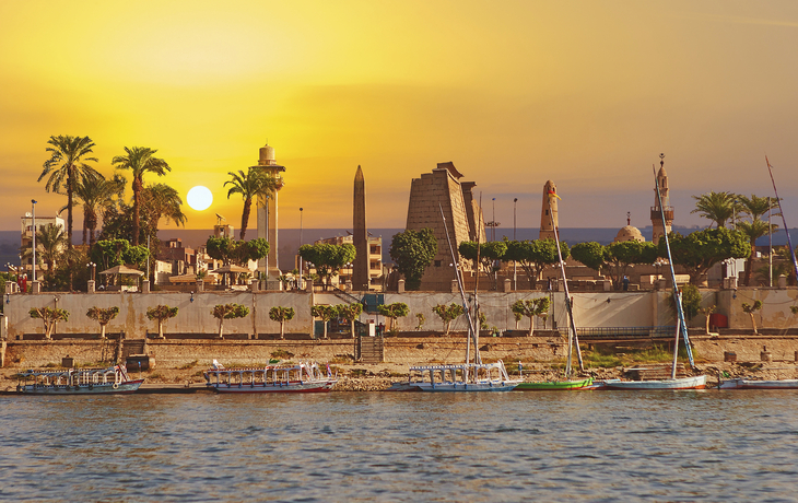 Uferpromenade in Luxor, Aegypten
