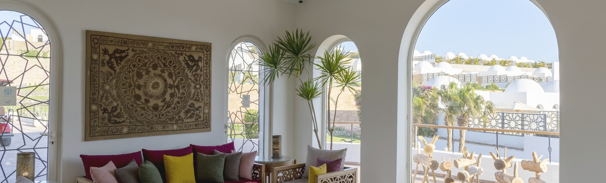 Lobby für Gäste der Villas