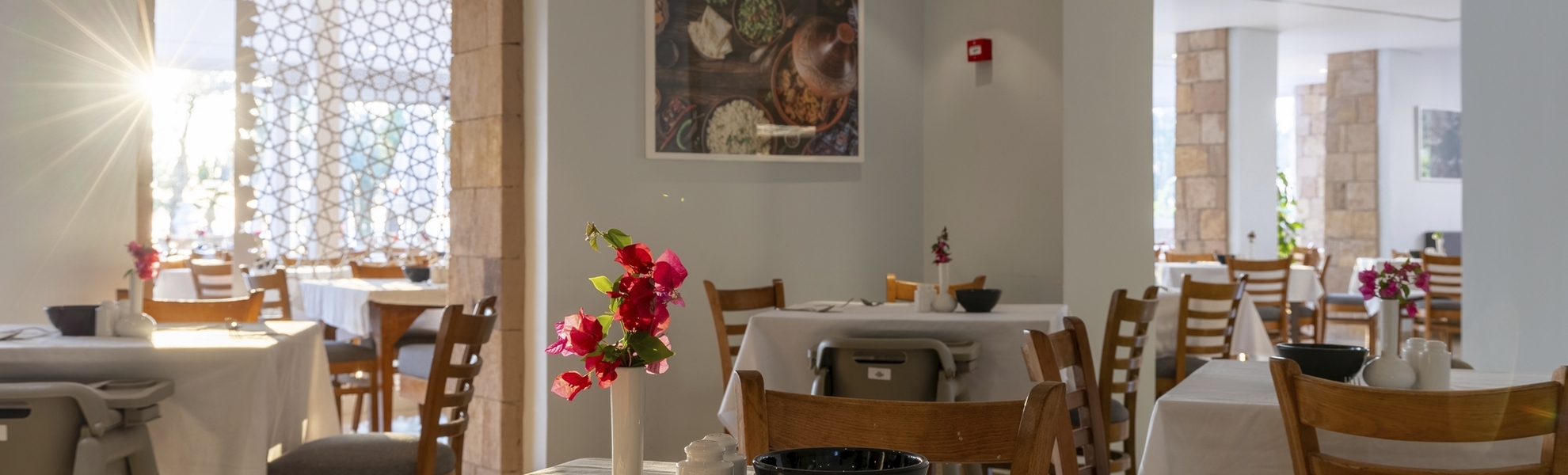 Hauptrestaurant im Beach Resort, Fort Arabesque