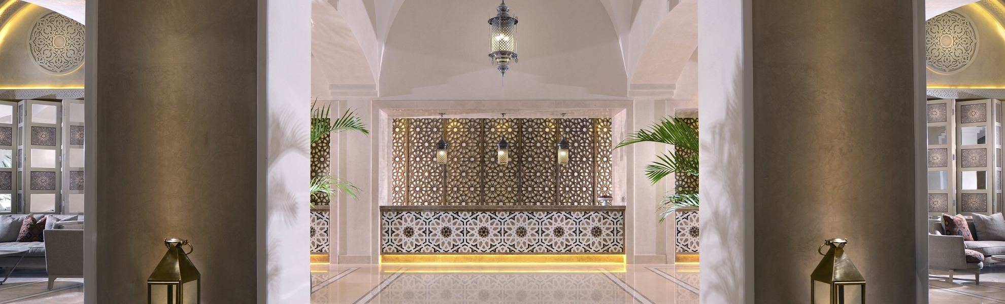 Rezeption im Hotel Steigenberger Alcazar in Sharm El Sheik, Ägypten