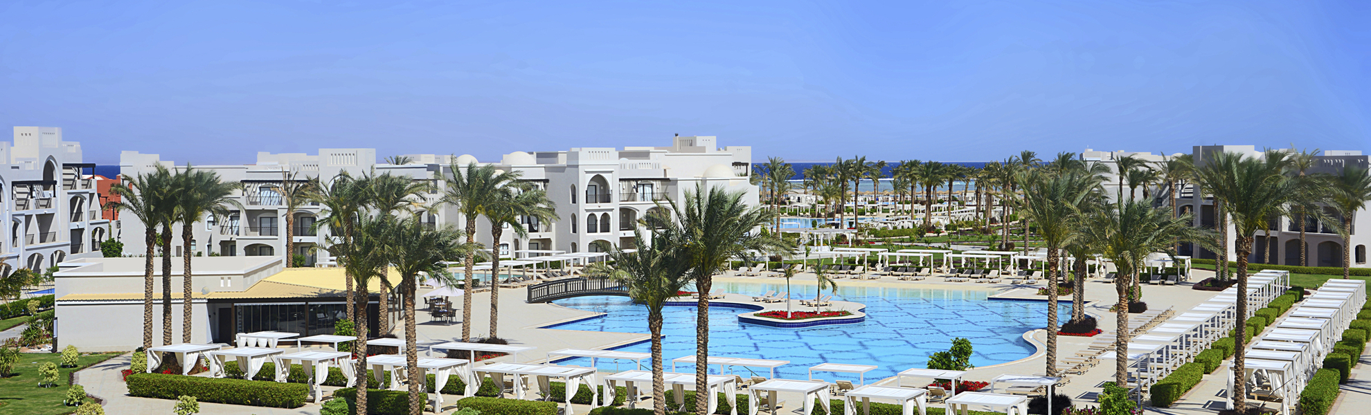 Poolanlage im Albatros Aqua Park Sharm El Sheikh, Ägypten