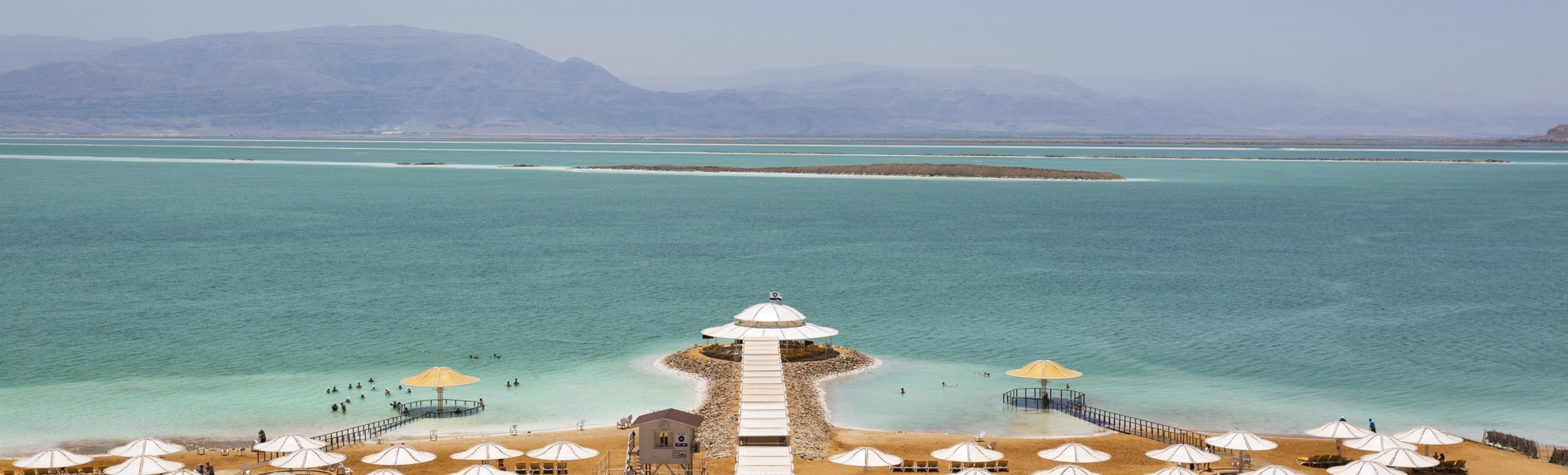 Strand am Hotel Lot in Bokek, Israel