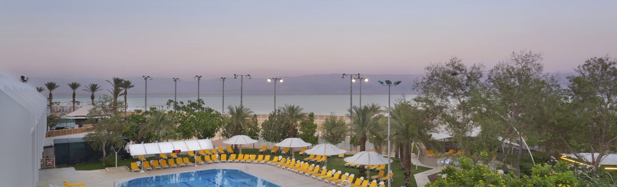 Pool im Hotel Lot in Bokek, Israel