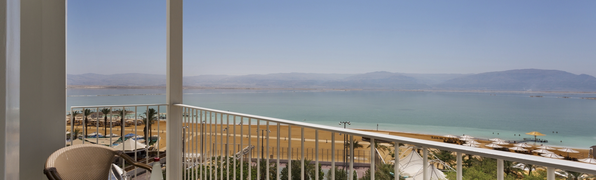 Balkon im Hotel Lot in Bokek, Israel