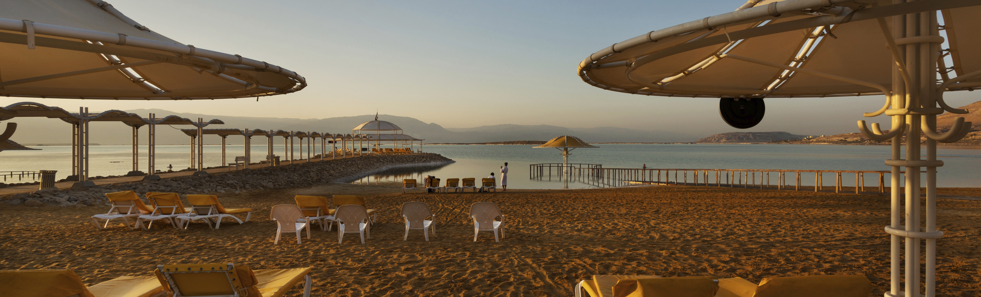 Strand nahe dem Hotel Lot in En Bokek, Israel