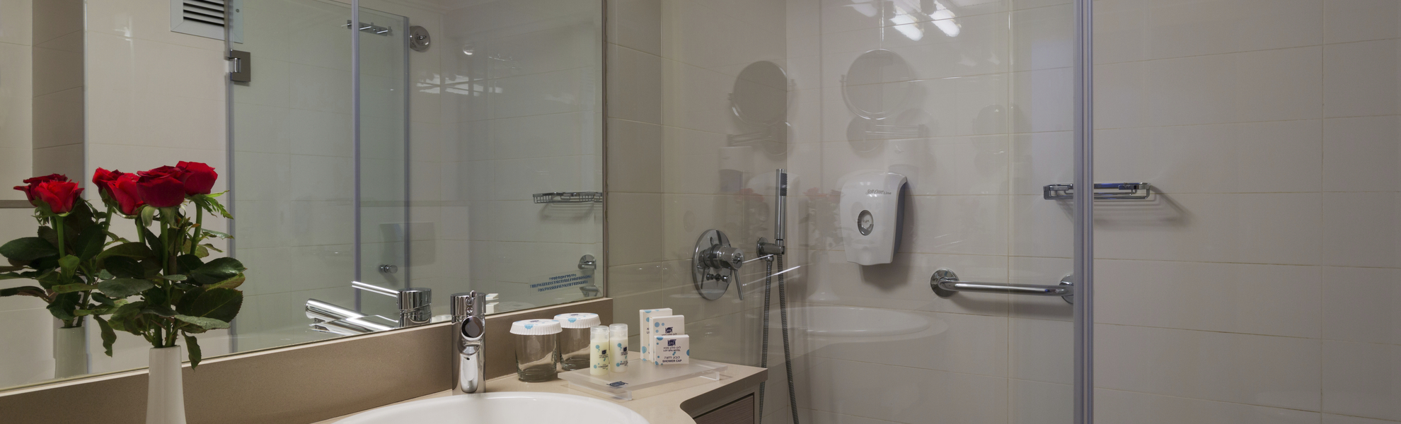 Badezimmer im Hotel Lot in En Bokek, Israel