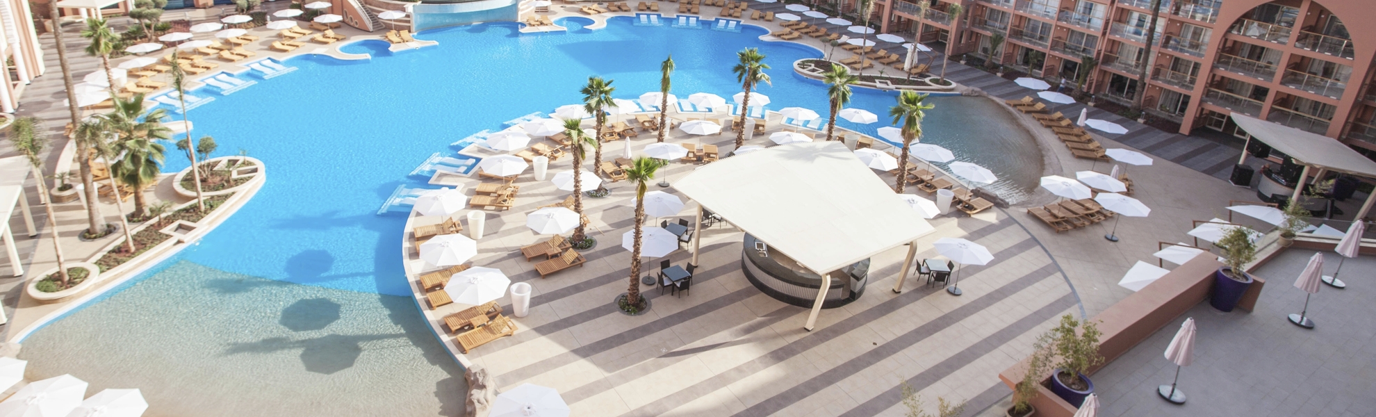 Poolanlage im Savoy Le Grand Hotel Marrakech, Marokko