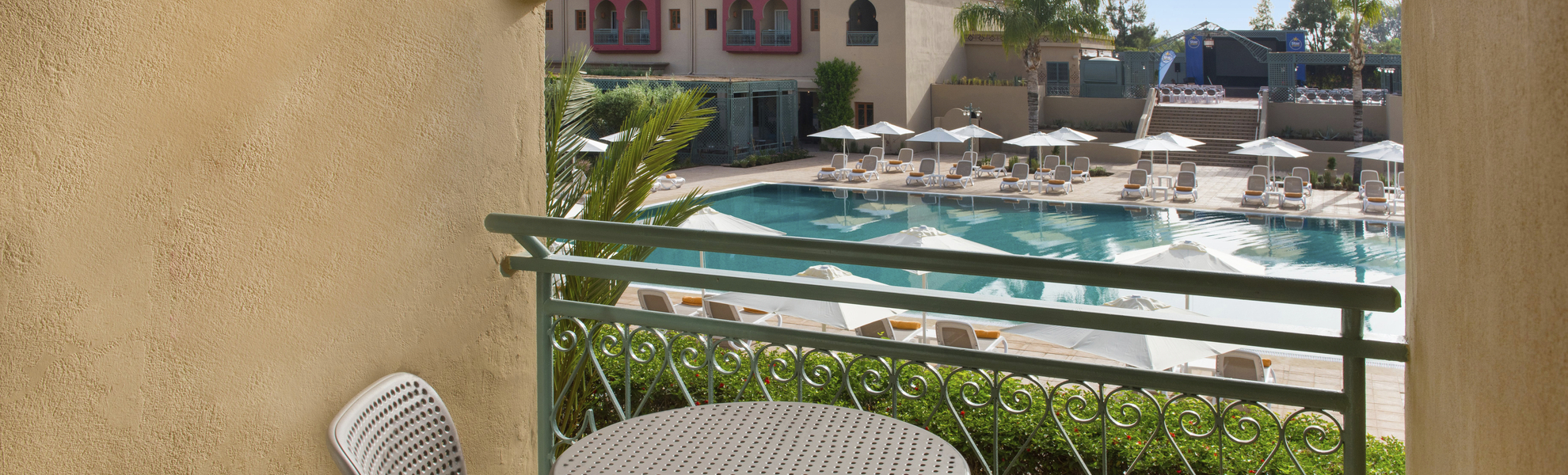 Balkon im Hotel Iberostar Club Palmeraie Marrakech, Marokko