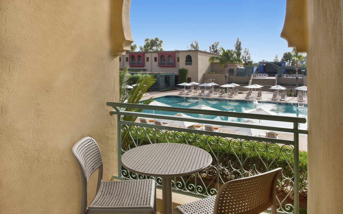 Balkon im Hotel Iberostar Club Palmeraie Marrakech, Marokko