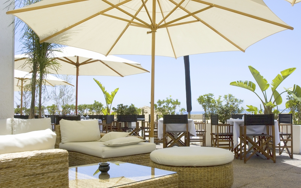 Strandrestaurant im Hotel Decameron Tafoukt Beach Resort, Marokko