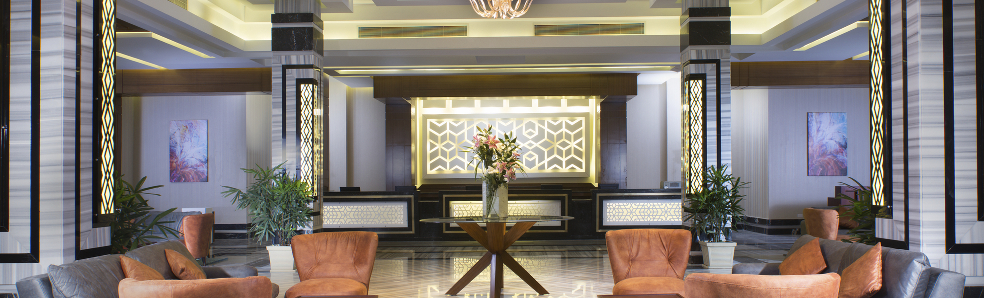 Lobby im Hotel Aqua Vista Resort & Spa in Hurghada, Ägypten