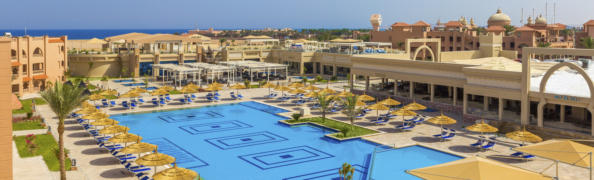Poolanlage im Hotel Aqua Vista Resort & Spa in Hurghada, Ägypten