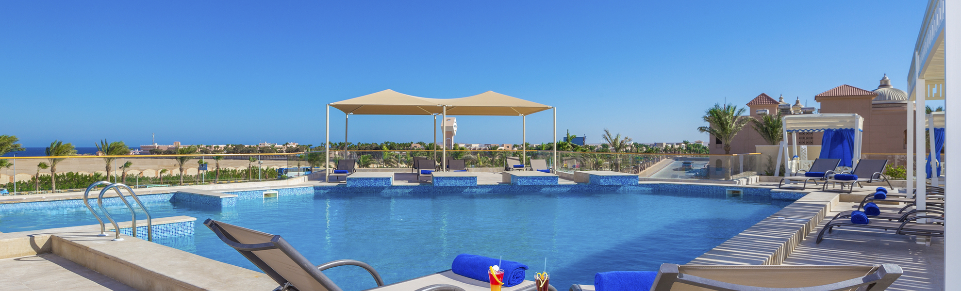 Poolanlage im Hotel Aqua Vista Resort & Spa in Hurghada, Ägypten