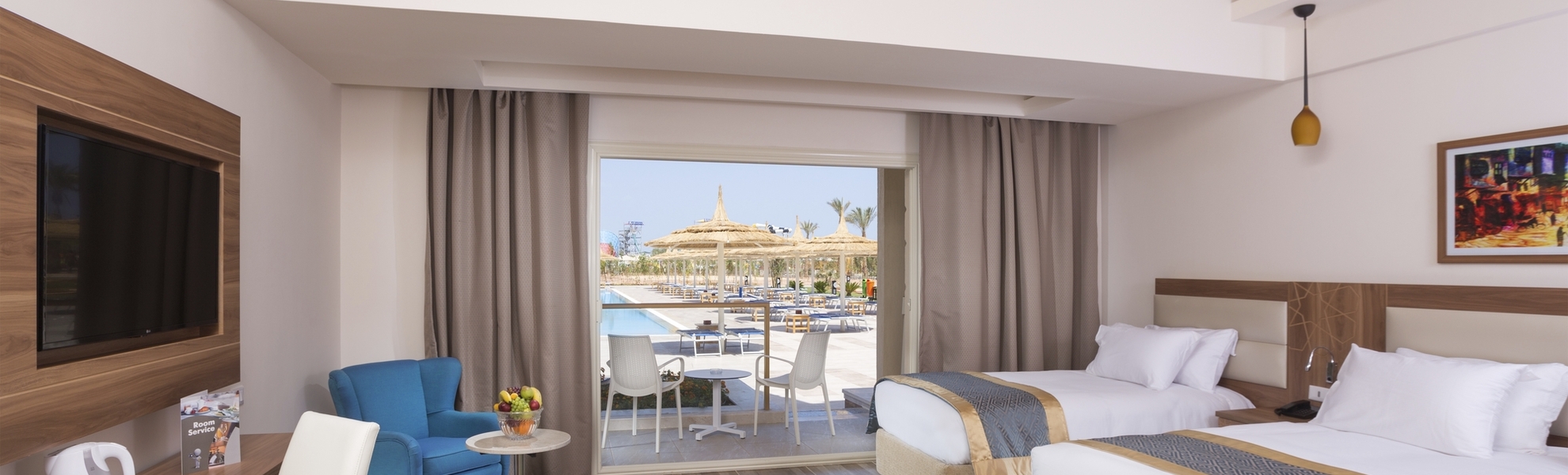 Zimmer mit Poolblick im Hotel Albatros Sea World in Marsa Alam, Ägypten