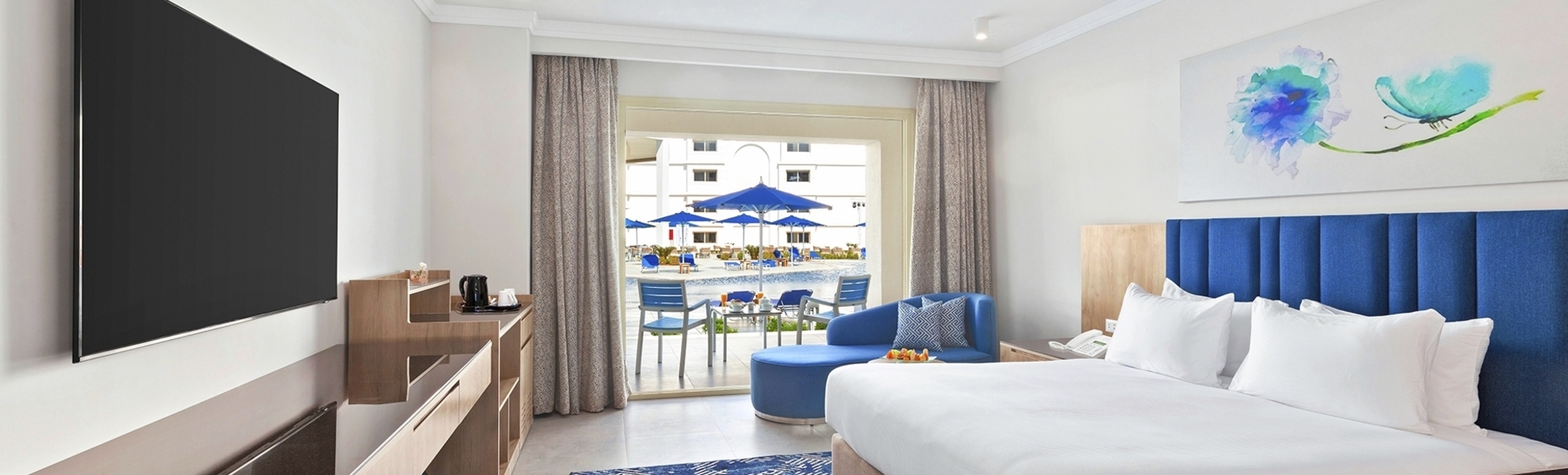 Beispiel Deluxezimmer Poolblick