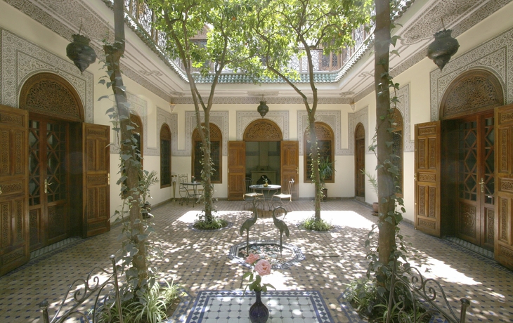 Innenhof im Hotel Riad Daria Marrakech, Marokko