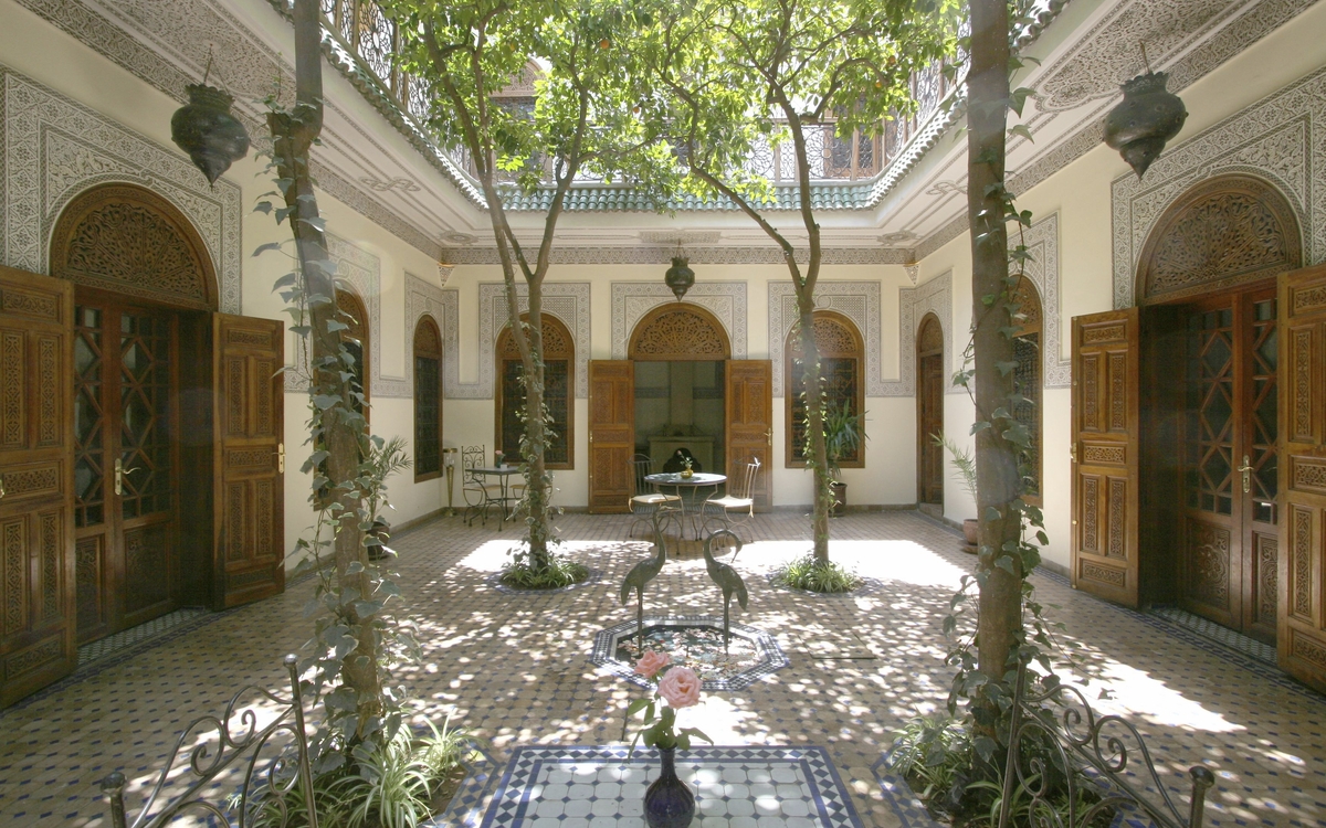 Innenhof im Hotel Riad Daria Marrakech, Marokko