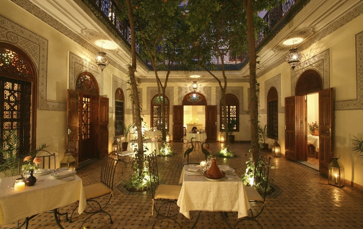 Innenhof im Hotel Riad Daria Marrakech, Marokko