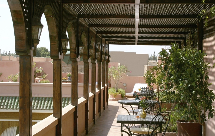 Terrasse im Hotel Riad Daria Marrakech, Marokko