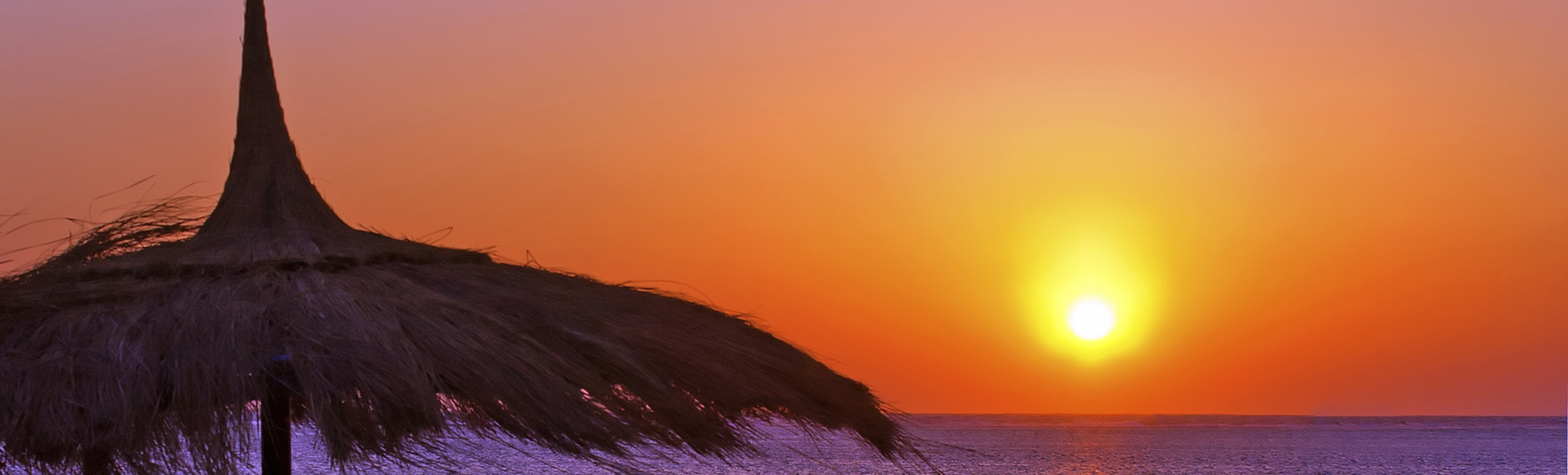 Sonnenuntergang über dem Meer