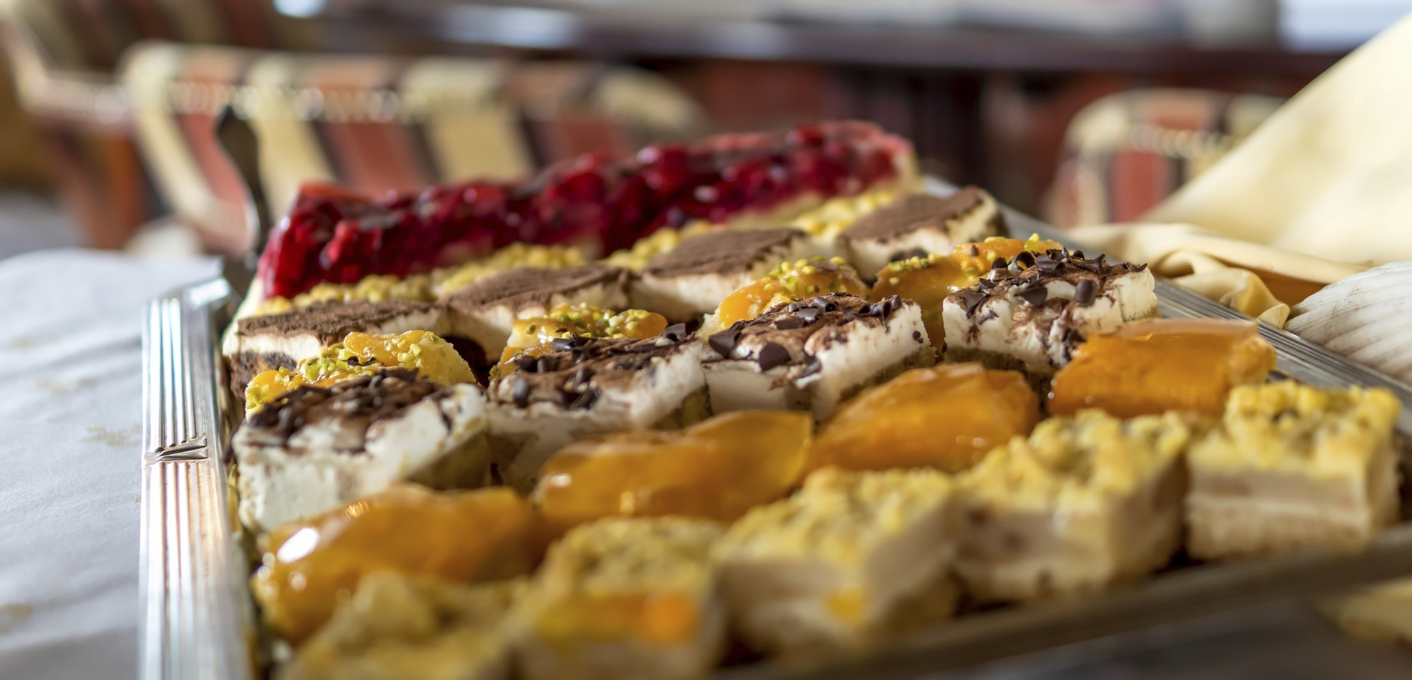 Kuchenbuffet auf MS Switzerland