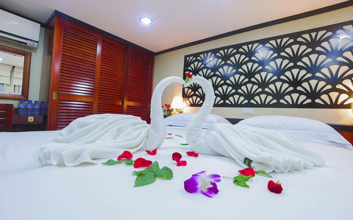 Kabine auf dem Schiff Lan Diep